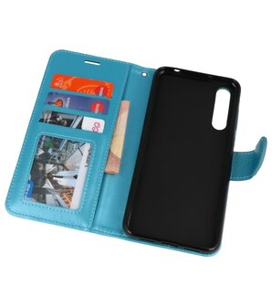 Turquoise Wallet Case Hoesje voor Huawei P20 Pro