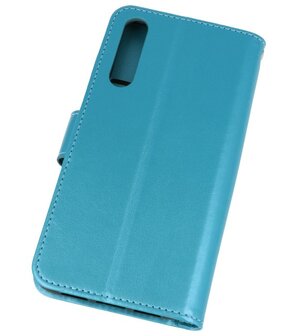 Turquoise Wallet Case Hoesje voor Huawei P20 Pro