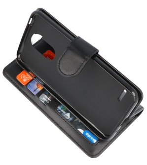 Zwart Wallet Case Hoesje voor LG K8 2018