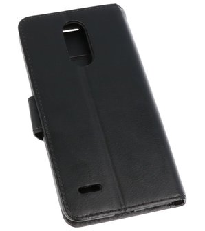 Zwart Wallet Case Hoesje voor LG K8 2018