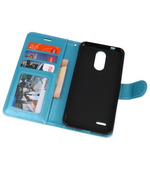 Turquoise Wallet Case Hoesje voor LG K8 2018