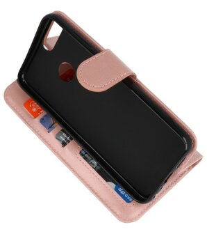 Roze Wallet Case Hoesje voor Huawei Honor 9 Lite