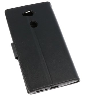 Zwart Wallet Case Hoesje voor Sony Xperia L2