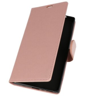 Roze Wallet Case Hoesje voor Sony Xperia L2