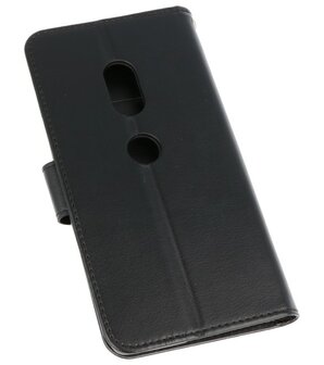 Zwart Wallet Case Hoesje voor Sony Xperia XZ2Zwart Wallet Case Hoesje voor Sony Xperia XZ2