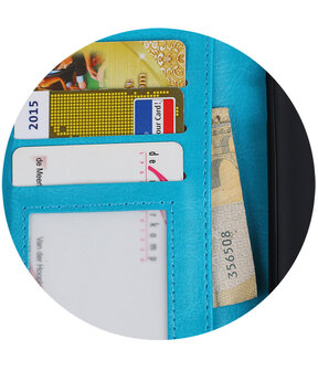 Turquoise Portemonnee Wallet Case Hoesje voor Huawei P20