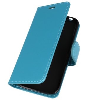 Turquoise Wallet Case Hoesje voor Huawei Honor 7X