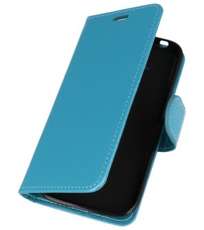 Turquoise Wallet Case Hoesje voor Huawei Honor 7X