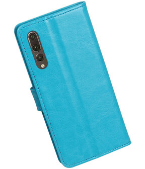 Turquoise Portemonnee Wallet Case Hoesje voor Huawei P20 Pro