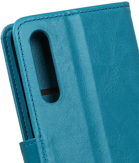 Turquoise Portemonnee Wallet Case Hoesje voor Huawei P20 Pro
