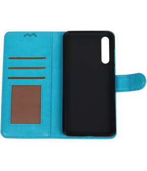 Turquoise Portemonnee Wallet Case Hoesje voor Huawei P20 Pro