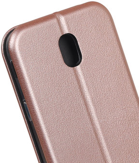 Roze Premium Folio Wallet Hoesje voor Samsung Galaxy J5 2017