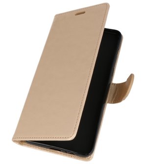 Goud Wallet Case Hoesje voor Motorola Moto E5 Plus