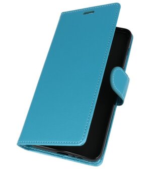 Turquoise Wallet Case Hoesje voor Motorola Moto E5 Plus