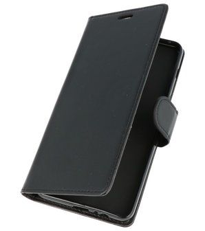 Zwart Wallet Case Hoesje voor HTC Desire 12