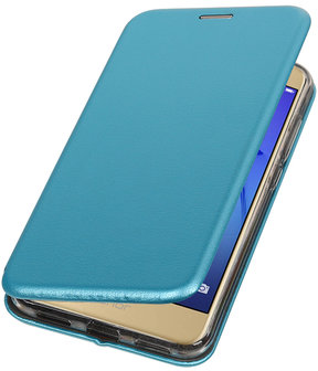Blauw Premium Folio Hoesje voor Huawei P20
