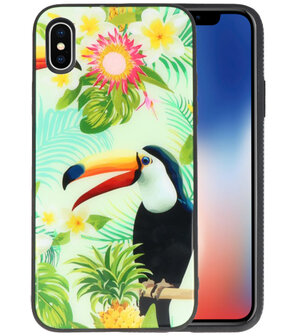 Toekan Tropisch Hardcase Cover Hoesje voor Apple iPhone X