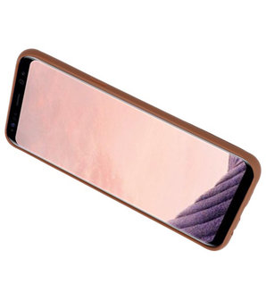 Bruin Hardcase cover Hoesje voor Samsung Galaxy S8 Plus