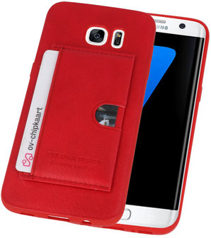 Rood Hardcase cover Hoesje voor Samsung Galaxy S7 Edge