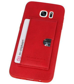 Rood Hardcase cover Hoesje voor Samsung Galaxy S7 Edge