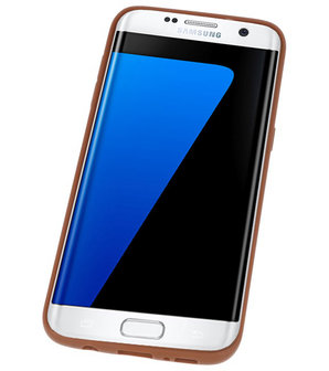 Bruin Hardcase cover Hoesje voor Samsung Galaxy S7 Edge