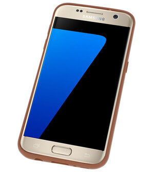 Bruin Hardcase cover Hoesje voor Samsung Galaxy S7