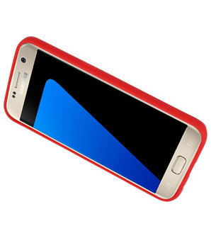 Rood Hardcase cover Hoesje voor Samsung Galaxy S7