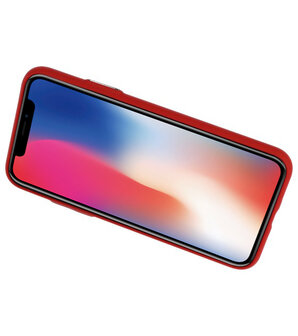 Rood Hardcase cover Hoesje voor Apple iPhone X