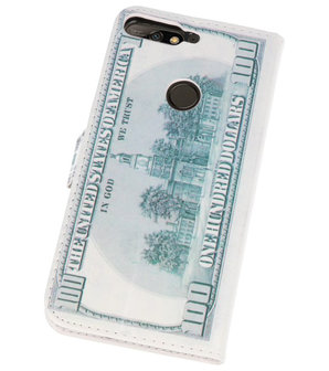 Dollar booktype wallet case Hoesje voor Huawei Y7 Prime 2018