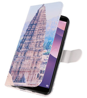 Tempel 1 booktype wallet case Hoesje voor Huawei Y7 2018 / Y7 Prime 2018