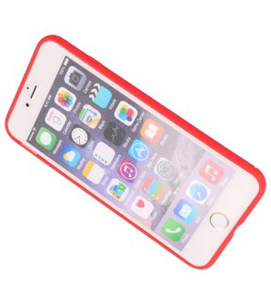 Rood Zacht TPU met Ringhouder hoesje voor Apple iPhone 7 Plus / 8 Plus