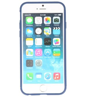 Navy Zacht TPU met Ringhouder hoesje voor Apple iPhone 6 / 6s