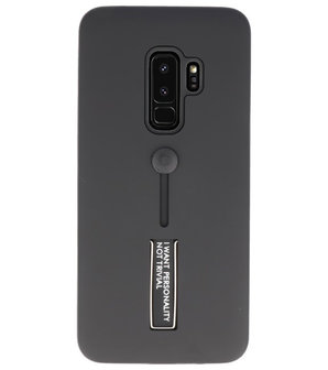 Zwart Stand Case hoesje voor Samsung Galaxy S9 Plus