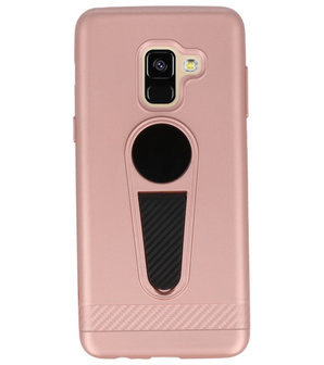 Roze Magneet Stand Case hoesje voor Samsung Galaxy A8 2018