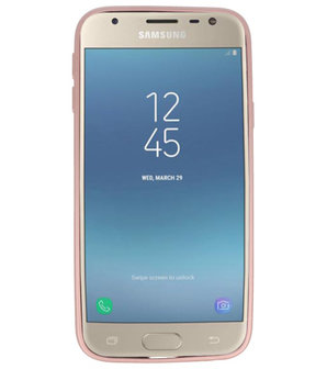 Roze Magneet Stand Case hoesje voor Samsung Galaxy J3 2017