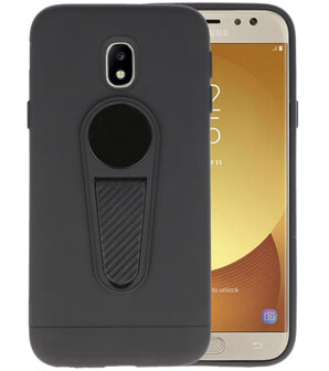 Zwart Magneet Stand Case hoesje voor Samsung Galaxy J5 2017