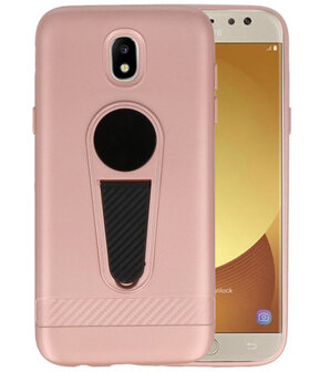 Roze Magneet Stand Case hoesje voor Samsung Galaxy J5 2017