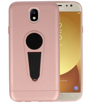 Roze Magneet Stand Case hoesje voor Samsung Galaxy J7 2017 / Pro