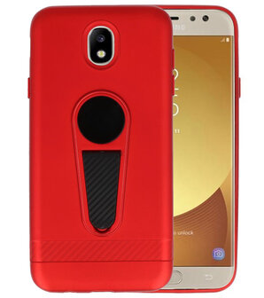 Rood Magneet Stand Case hoesje voor Samsung Galaxy J7 2017 / Pro