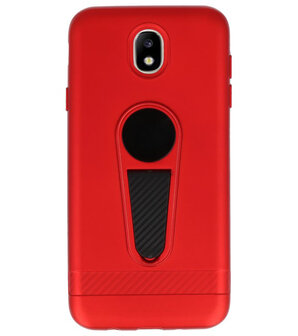 Rood Magneet Stand Case hoesje voor Samsung Galaxy J7 2017 / Pro