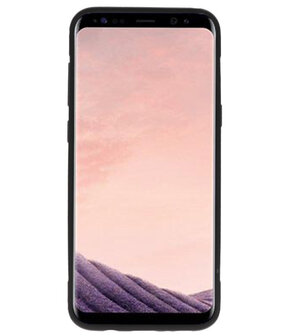  Zwart Pantser TPU met Ringhouder hoesje voor Samsung Galaxy S8 Plus