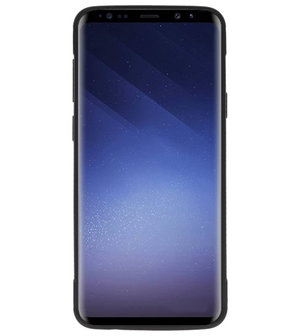  Zwart Pantser TPU met Ringhouder hoesje voor Samsung Galaxy S9 Plus