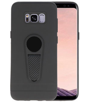 Zwart Magneet Stand Case hoesje voor Samsung Galaxy S8 Plus