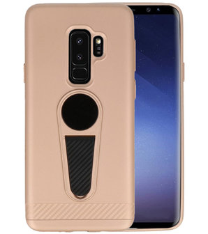 Goud Magneet Stand Case hoesje voor Samsung Galaxy S9 Plus