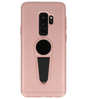 Roze Magneet Stand Case hoesje voor Samsung Galaxy S9 Plus