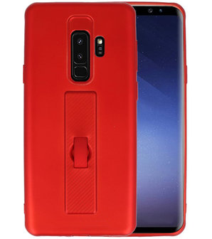 Rood Carbon serie Zacht Case hoesje voor Samsung Galaxy S9 Plus