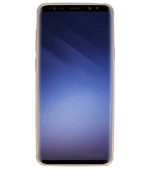 Goud Carbon serie Zacht Case hoesje voor Samsung Galaxy S9 Plus