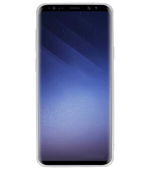 Zilver Carbon serie Zacht Case hoesje voor Samsung Galaxy S8 Plus