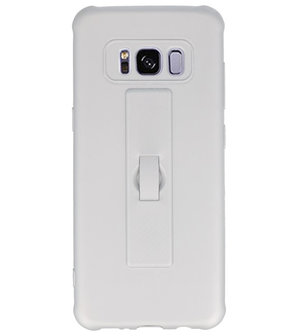Zilver Carbon serie Zacht Case hoesje voor Samsung Galaxy S8
