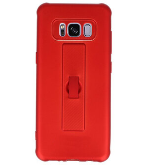 Rood Carbon serie Zacht Case hoesje voor Samsung Galaxy S8